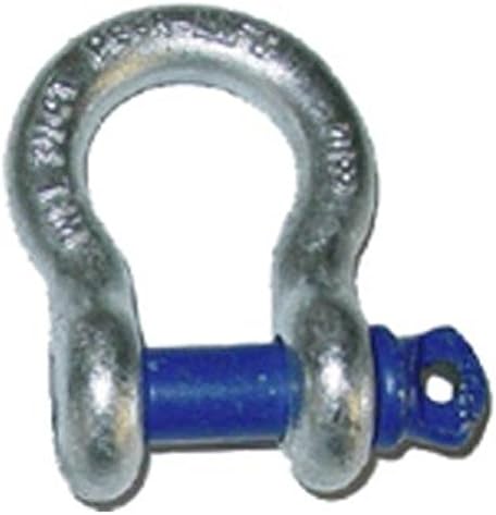 8-12 TON BLUEPIN 1 inch MEGA D-Shackle - Galvanized (Single) (4X4 Recovery)
