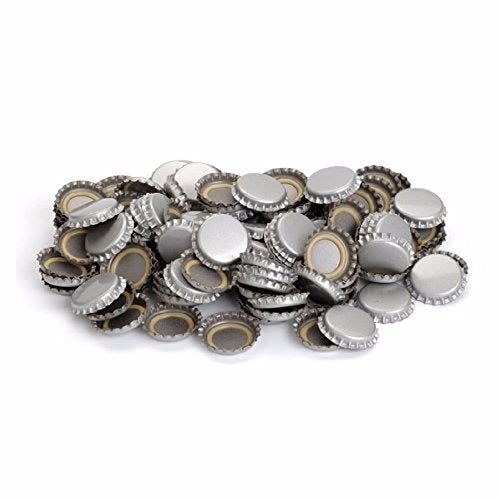 Learn To Brew BSG-6013 1 X Silver Colored Polished Beer Bottle Caps (Approximately 144 caps)