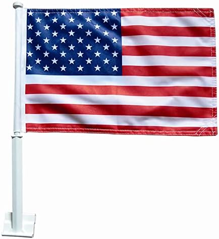 United States of America Flag for Cars, Trucks, SUVs, and Boats (12"x18"). For Patriotic Events, Rallys, Sports Events and Parades. Gift for Patriotic Americans.