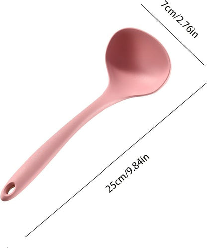 1pc Long-handled ladle - Off-White Color