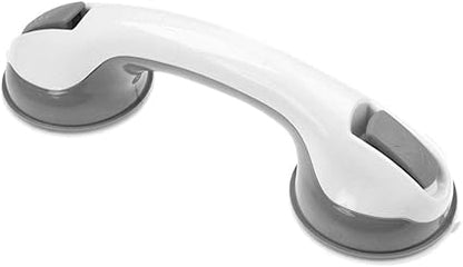 Grip Shower Wall Grab Bar Super Suction Cup Handle, Dual Locking Suction Cups, Handicapped, Elderly, Injured, Child, Senior Auxiliary Bathroom Handle, Non-Slip