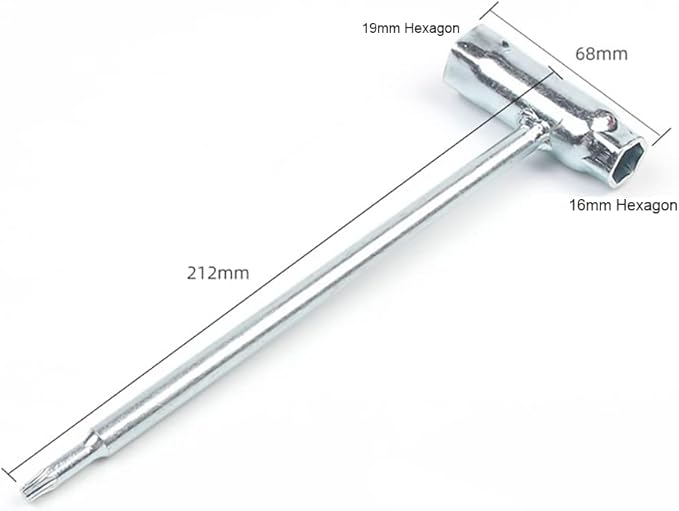 Realman T27 Torx Wrench for John Deere Echo Husqvarna Johsered McCulloch Efco Oleo-Mac Stihl Poulan Dolmar Shindaiwa Honda Chainsaw Trimmer (Stihl T27 Torx Wrench 3/4" x 5/8" (19 x 16mm))
