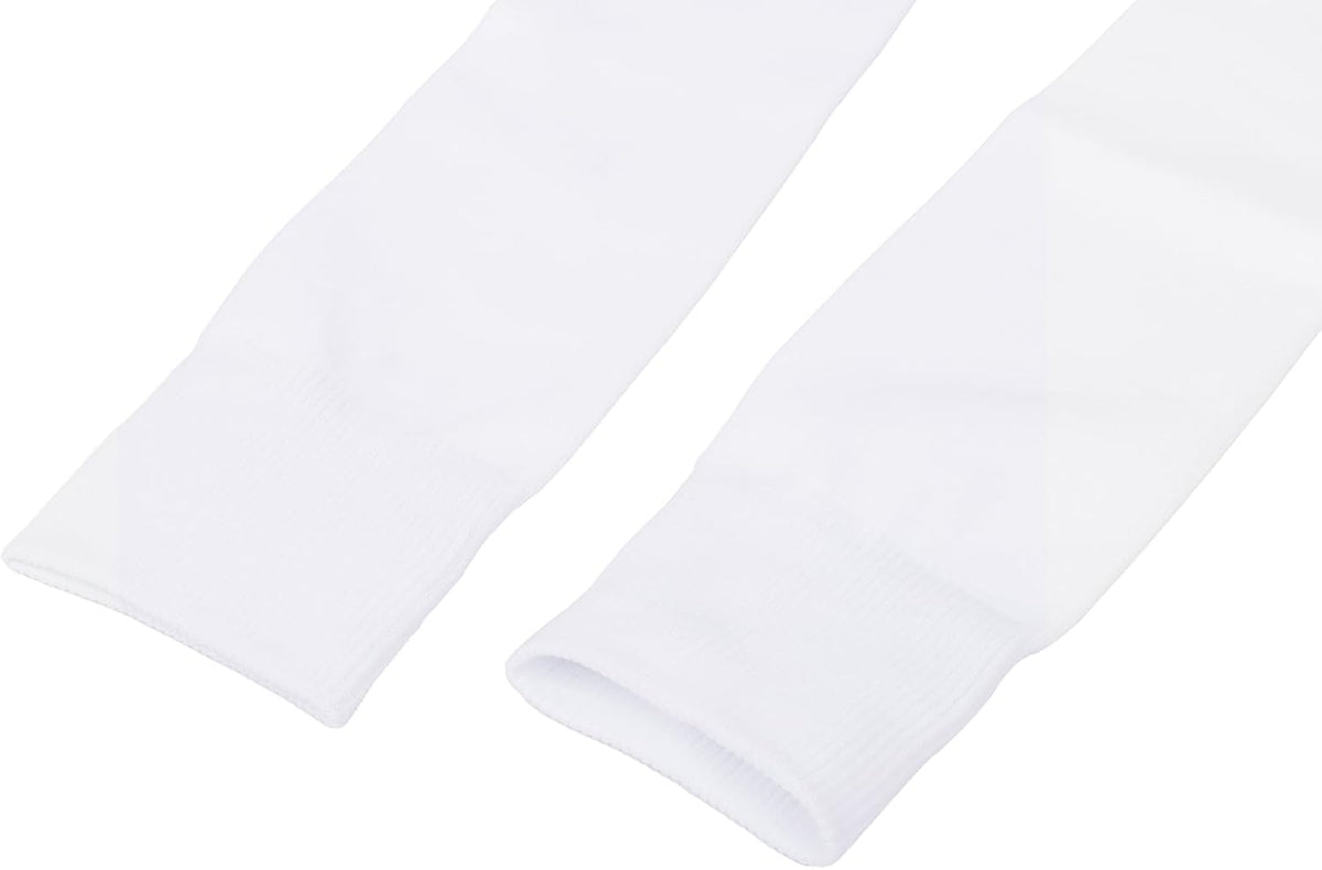 Knee High White Socks for Women - Soft Long Tube Socks for Outdoor Sport