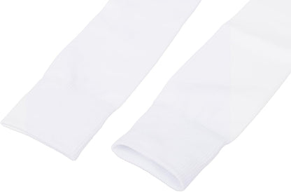 Knee High White Socks for Women - Soft Long Tube Socks for Outdoor Sport