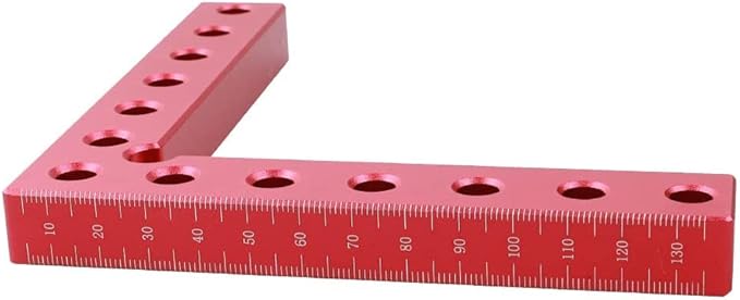 Kipokalor squares Right Angle Clamps, one set of 140mm Aluminium Alloy 90 Degree positioning Woodworking Carpenter tool corner Clamping square for Picture Frame Box Cabinets Drawers (3, 140mm)
