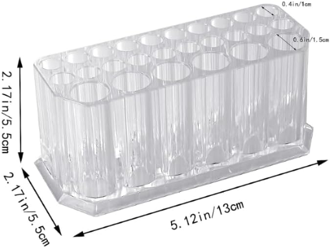 1PC Clear Acrylic Makeup Brush Holder and Nail Polish Organizer Ai Compact Storage Box for Beauty Essentials