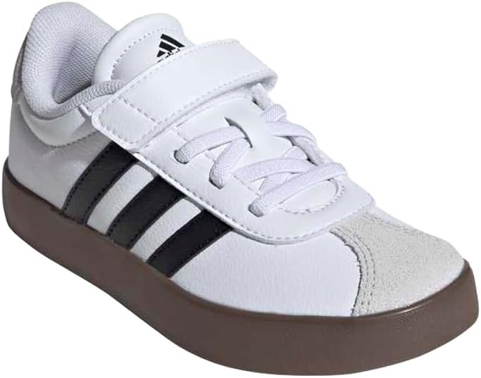 adidas Kids' VL Court 3.0 Elastic Lace & Strap Shoe