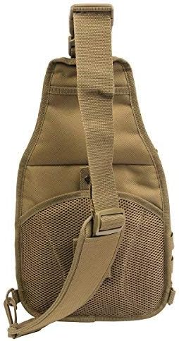 DEPARTED Sling Pack Military Rover for Fly Fishing Camping Hiking Trekking Bag for Men and Women (Tan)