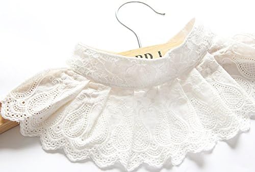 Lace White Collar Clown Neck Ruffle, Fake Collar Draculaura Shirt Accessories, Lace Neck Dicky Collar Woman Girl Pet Judge Nun Costume, Faux False Collars Dickey Collard Blouse