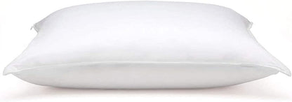 DOWNLITE Flat  Soft Down Pillow  Hypoallergenic Premium Down (Not Feathers)  Standard Size, 20 x 26