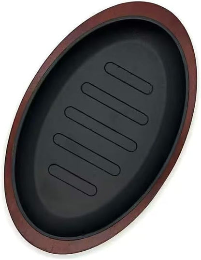 Cast Iron Griddle Plate, 8 Inch Square, Black