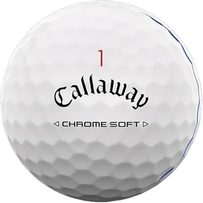 Callaway Golf Balls Chrome Soft Triple Track Balls, White, Pack of 3, BL CG CHRMSFT 24 TRPLTRK 3B PK