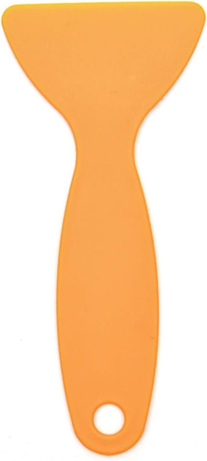 Plastic Car Vehicle Film Sticking Tool Auto Phone Sticker Multi Purpose Removing Scraper, Orange