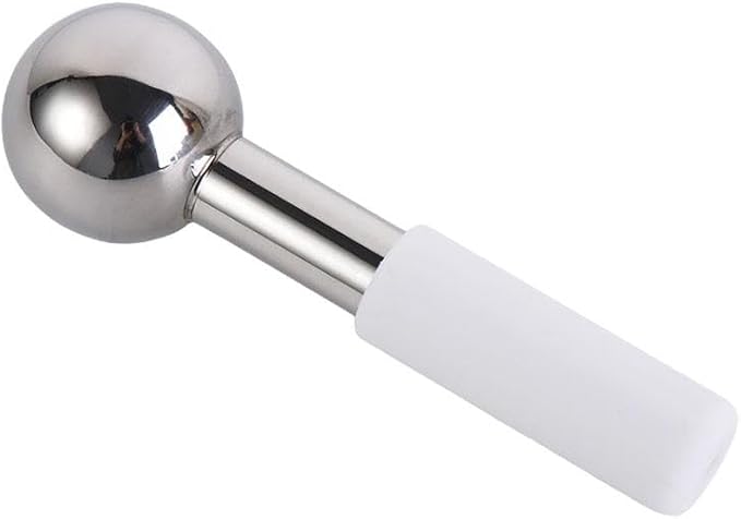 Ice Globes for Facials, Stainless Steel Face Globes Ball Facials Cold Roller Cooling Globes for Puffiness, Wrinkles, Dark Circles