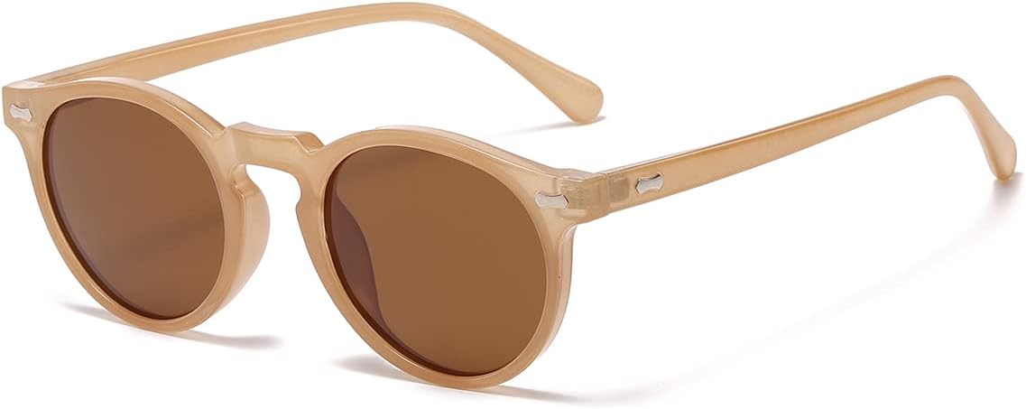 Nidovix Vintage Round Polarized Sunglasses, UV400