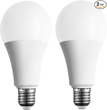 2 Pack Three Way Light Bulbs 50 100 150w, Daylight 5000K,Three Way A19, E26 Bulb,Perfect for Study Room Read