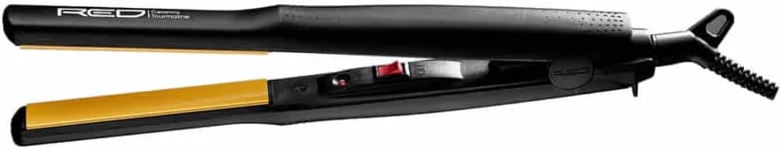 Kiss Red Flat Iron 0.5 Inch Ceramic Tourmaline