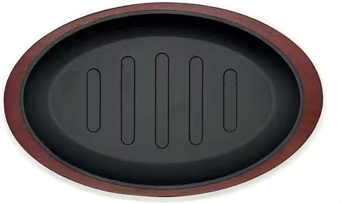 Cast Iron Griddle Plate, 8 Inch Square, Black