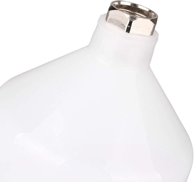 Mallofusa 600ml Spray Paint Gun Cup Air Gravity Feed Paint Spray Auto Car Pot Threaded Connector Capacity for Spray Gun White