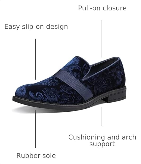 Men's Patent Leather Slip-On Tuxedo Loafers