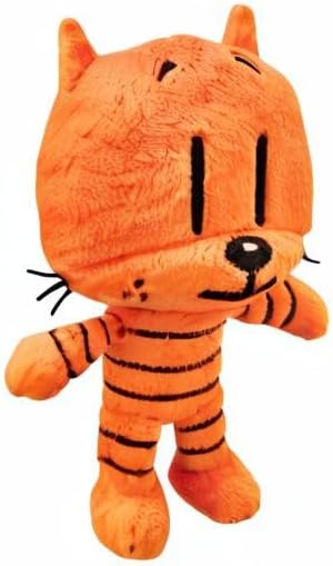 MerryMakers Dog Man's Li'l Petey Plush Toy, 6.5-Inch, from Dav Pilkey's Dog Man Book Series, Orange