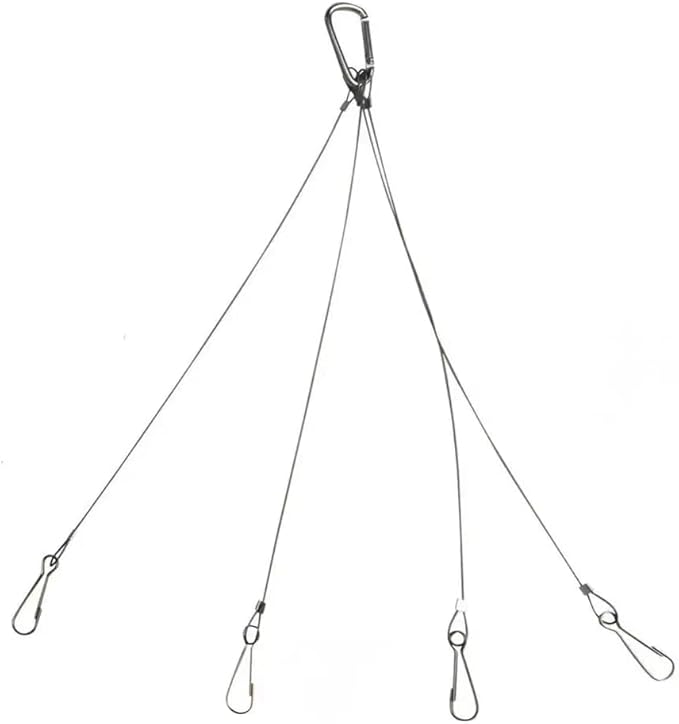 2 Pack, 12 Inch Hanging Chains with Hooks for Grow Lights Chain Adjustable, Hanging Chain with 3 Hooks Flower Pot Chain Replacement Plant Hangers for Bird Feeders