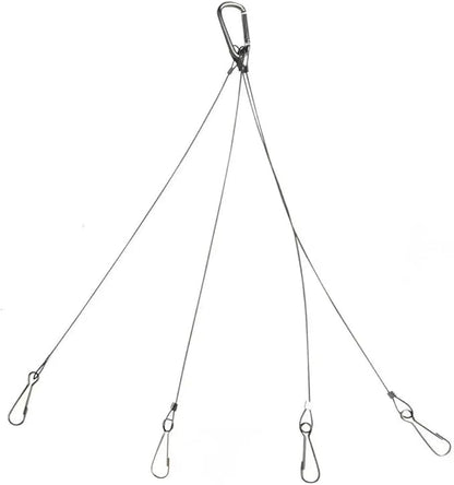 2 Pack, 12 Inch Hanging Chains with Hooks for Grow Lights Chain Adjustable, Hanging Chain with 3 Hooks Flower Pot Chain Replacement Plant Hangers for Bird Feeders
