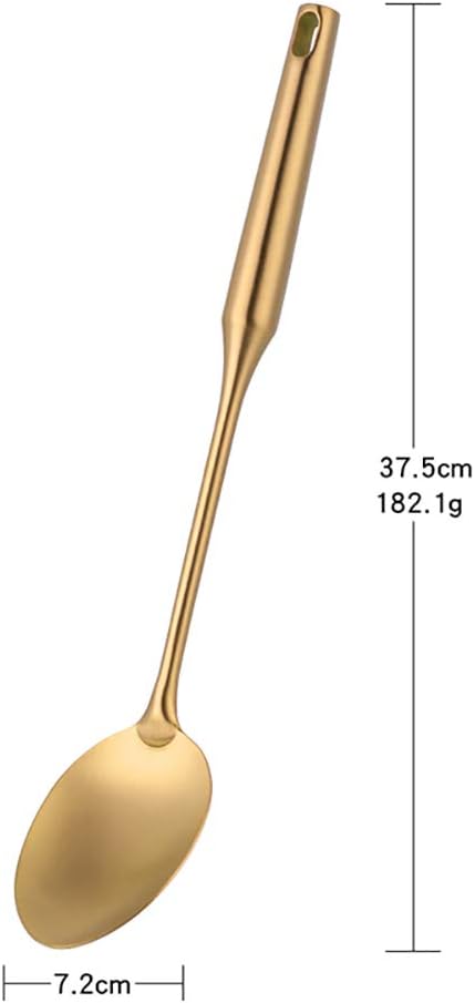 Serve Spoon,Gold 14.69 inch Long Handle Cooking Utensil Kitchen Tool by BUY THINGS!