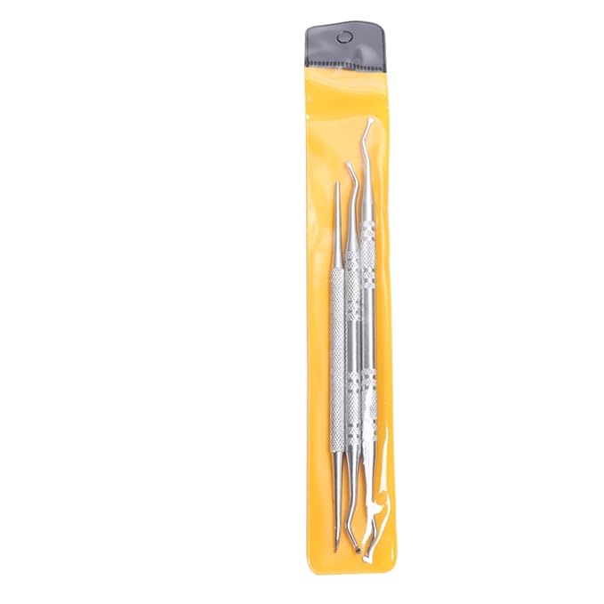 MERRYHAPY 6 Pcs Nail Care Kit Stainless Steel Cuticle Remover Pusher Peeler Scraper Nail Cleaner Tool Set