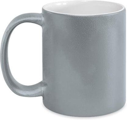 Silver Ceramic Mug