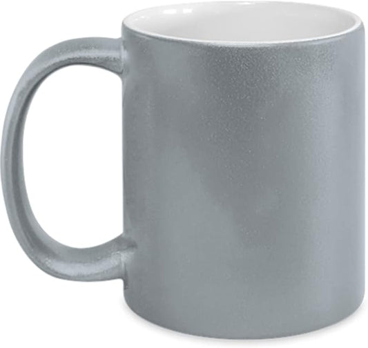 Silver Ceramic Mug
