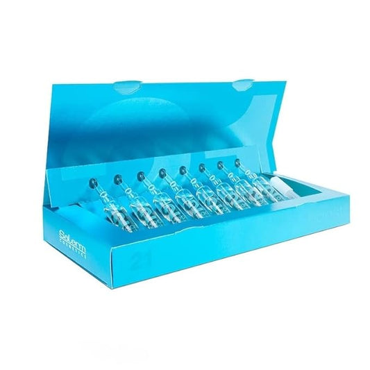 SALERM - Concentrated Hair Mask 21 Boost Hydrating Hair Ampoules - 8 x 13 ml - Repairs Hair - with Heat Protector - Anti-Pollution and Anti-Frizz
