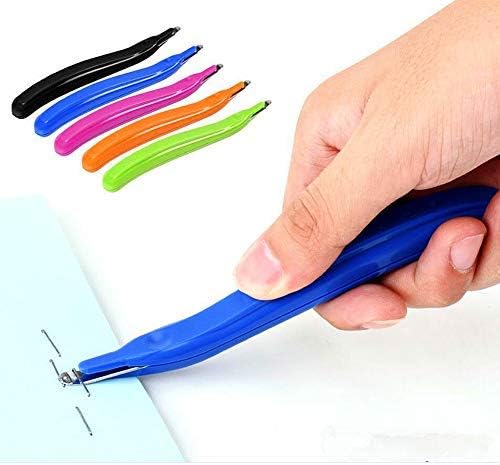 ZZTX 4 PCS Professional Magnetic Staple Remover Puller Rubberized Staples Remover Staple Removal Tool for School Office Home 4 Colors