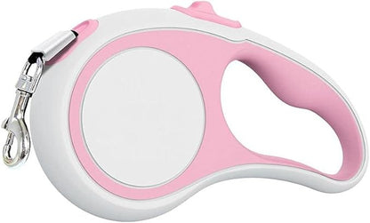 Automatic Dog Leash Lead Pink 5M Dog Leash Automatic Retractable Nylon Dog Lead Extendable Puppy Cat Traction Rope Belt Dog Leash
