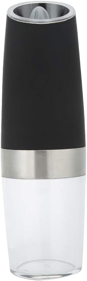 Topyond Pepper Grinder MultiFunctional Electric Grinding Tool Household Pepper Mill Spice Seasoning Grinder Suitable for Kitchen Restaurant Use(Black)