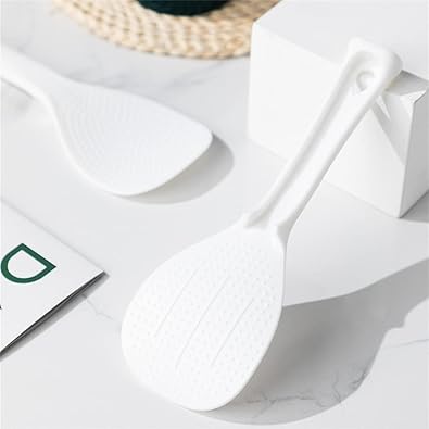 PP Thick Reusable Plastic Rice Scoop Non-Stick Rice Vertical Rice Scoop Household high Temperature Resistant Rice Scoop Kitchen Rice Scoop Durability and Attraction