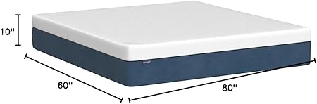 IYEE NATURE Queen Mattress, 10 inch Queen Gel Memory Foam Mattress in a Box, with CertiPUR-US Beds Mattresses Medium Firm Queen Foam Mattress for Sleep Mattress Queen Size 60  80  10 inch