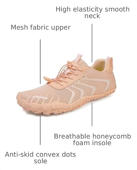 UBFEN Water Shoes Aqua Swim Shoes Mens Womens Beach Sports Quick Dry Barefoot for Boating Fishing Diving Surfing.