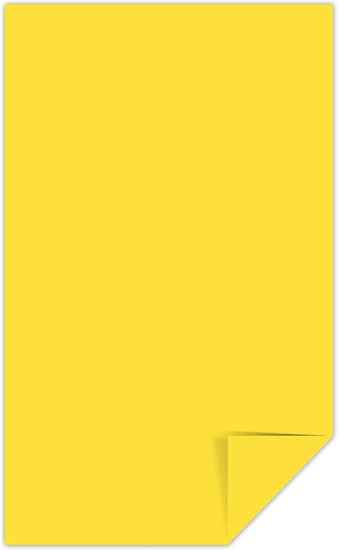 Astrobrights 495467 Astrobrights Multipurpose Paper 24 lbs 8.5-Inch x 14-Inch Solar Yellow