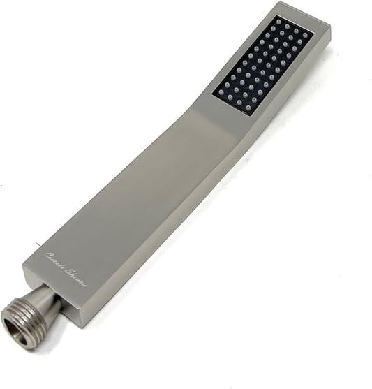 Cascada Contemporary Brass High Pressure Hand Held Shower  Single Setting Hand Shower (Brushed Nickel)