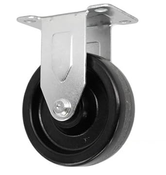 CasterHQ - 5" X 1.25" Light Duty PHENOLIC Wheel - Rigid Caster - CommercialIndustrial Equipment Replacement Casters