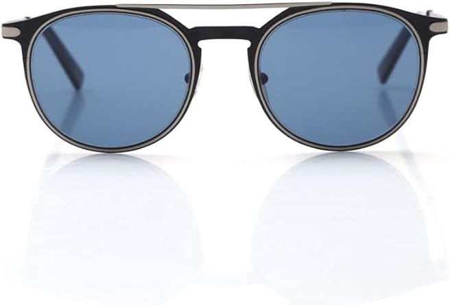 SALVATORE FERRAGAMO Oval Sunglasses SF186S 002 Matte Black 52mm