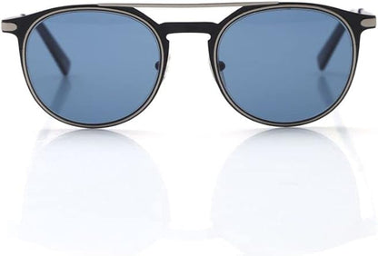 SALVATORE FERRAGAMO Oval Sunglasses SF186S 002 Matte Black 52mm