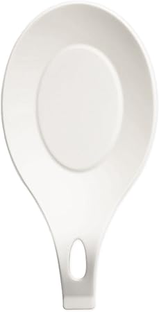 Spoon Rests Silicone Insulation Spoon Rest Heat Resistant Placemat Drink Glass Coaster Tray Spoon Pad Eat Mat Pot Holder Kitchen Accessories(1Pc White)