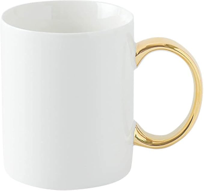 Ceramic Coffee Mug White Tea Cup Pottery Coffee Cup Milk Juice Mug Birthday Gift for Office and Home