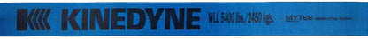 Kinedyne Winch Straps 4" x 30' Blue Heavy Duty Tie Down w/Flat Hooks WLL# 5400 lbs | 4 Inch Cargo Control for Flatbed Truck Utility Trailer (1 Pack)