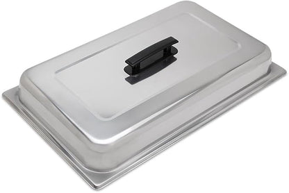 Soro Essentials- 8 Qt. Stainless Steel Chafer Dome Cover with Plastic Black Color Handle- Chafers and Buffet Warmer Cover for Catering Event Party Holiday Buffet Weddings Catering