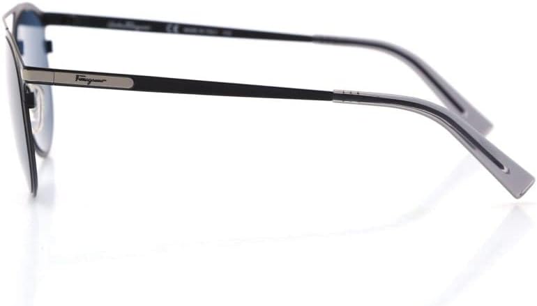 SALVATORE FERRAGAMO Oval Sunglasses SF186S 002 Matte Black 52mm