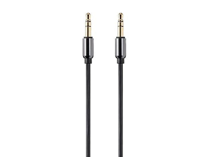 Monoprice Auxiliary Audio Cable - 3.5mm TRS, Gold Plated, 10 Feet, Black - Onyx Series