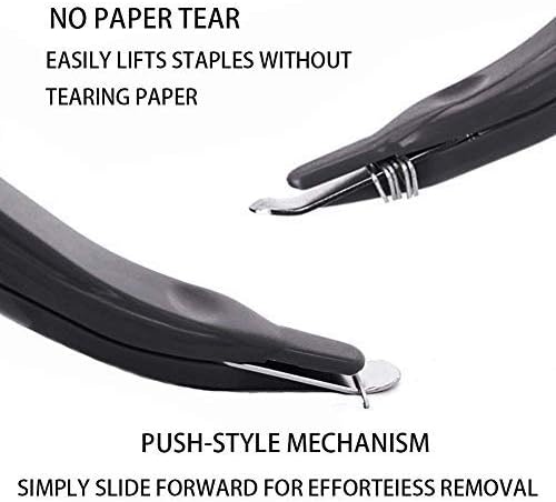 ZZTX 4 PCS Professional Magnetic Staple Remover Puller Rubberized Staples Remover Staple Removal Tool for School Office Home 4 Colors